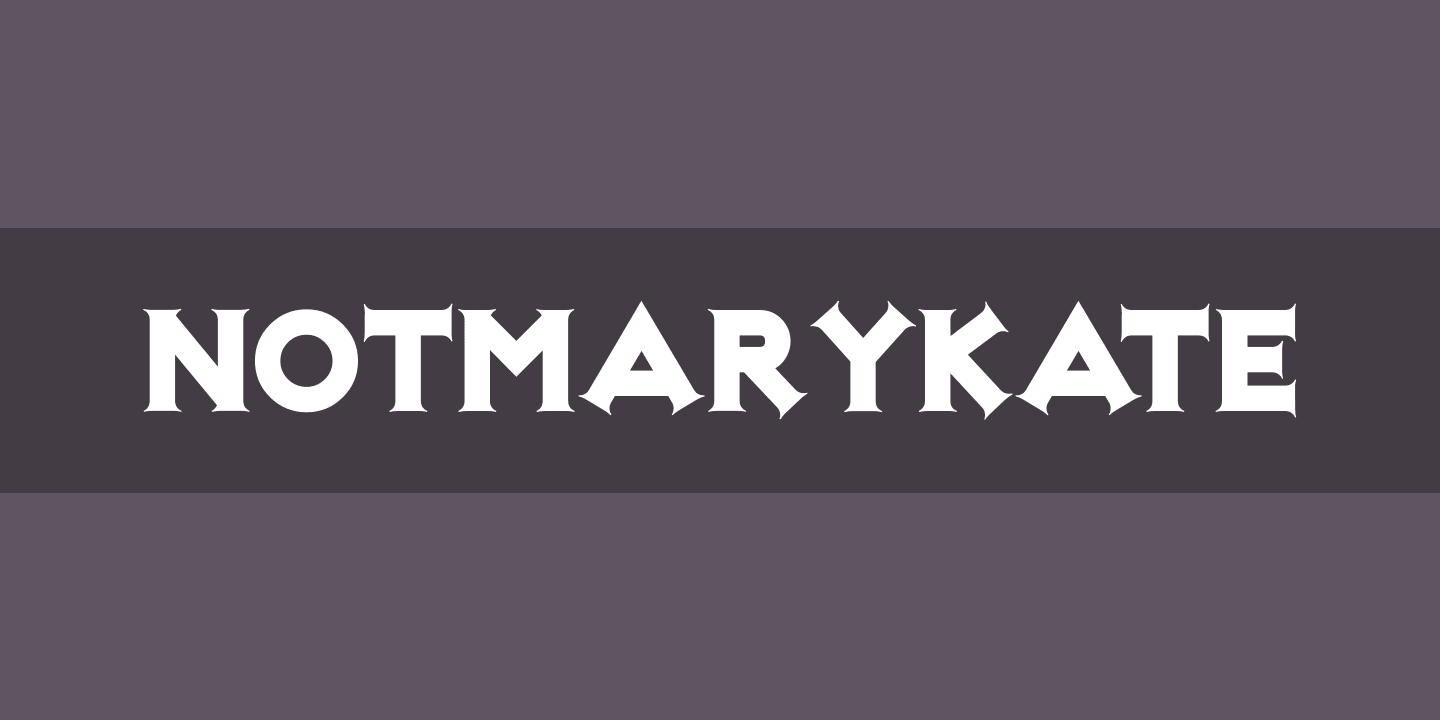 Пример шрифта NotMaryKate #1